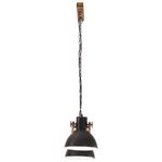 Casa si Gradina - Corpuri si surse de iluminat - Veioze si lampi - Lampi de veghe - Lampa suspendata industriala, negru, 109 cm, 25 W, E27 - Infinity.ro