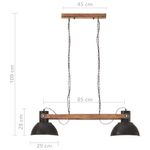Casa si Gradina - Corpuri si surse de iluminat - Veioze si lampi - Lampi de veghe - Lampa suspendata industriala, negru, 109 cm, 25 W, E27 - Infinity.ro