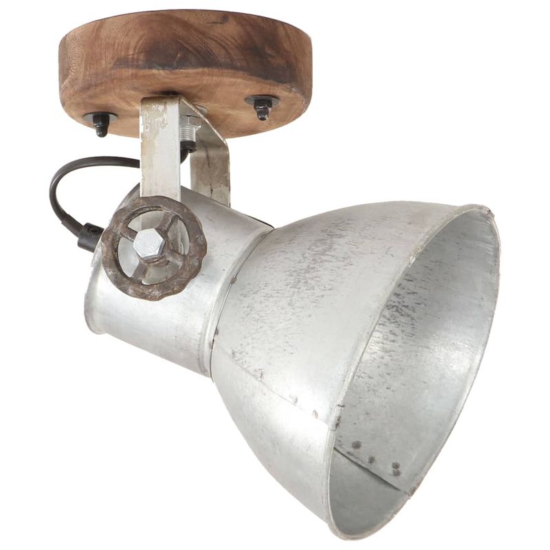 Casa si Gradina - Corpuri si surse de iluminat - Plafoniere, aplice si spoturi - Lampi de perete/tavan industriale argintiu 2 buc 20x25 cm E27 - Infinity.ro