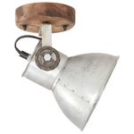 Casa si Gradina - Corpuri si surse de iluminat - Plafoniere, aplice si spoturi - Lampi de perete/tavan industriale argintiu 2 buc 20x25 cm E27 - Infinity.ro