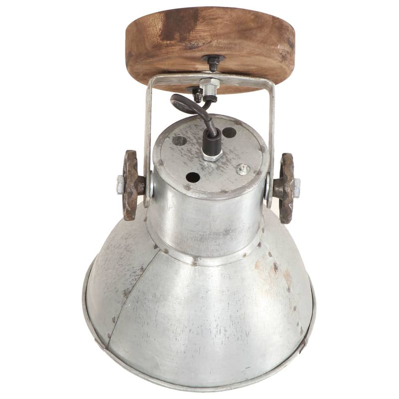 Casa si Gradina - Corpuri si surse de iluminat - Plafoniere, aplice si spoturi - Lampi de perete/tavan industriale argintiu 2 buc 20x25 cm E27 - Infinity.ro