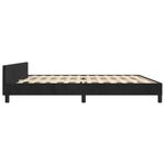Casa si Gradina - Mobilier - Paturi si accesorii - Paturi - Cadru de pat cu tablie, negru, 200x200 cm, catifea - Infinity.ro