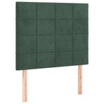 Casa si Gradina - Mobilier - Paturi si accesorii - Paturi - Pat box spring cu saltea, verde inchis, 80x200 cm, catifea - Infinity.ro