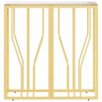 Casa si Gradina - Mobilier - Comode si corpuri - Console - Masa consola, auriu, 70x30x70 cm, otel inoxidabil și sticla - Infinity.ro