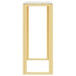 Casa si Gradina - Mobilier - Comode si corpuri - Console - Masa consola, auriu, 70x30x70 cm, otel inoxidabil și sticla - Infinity.ro