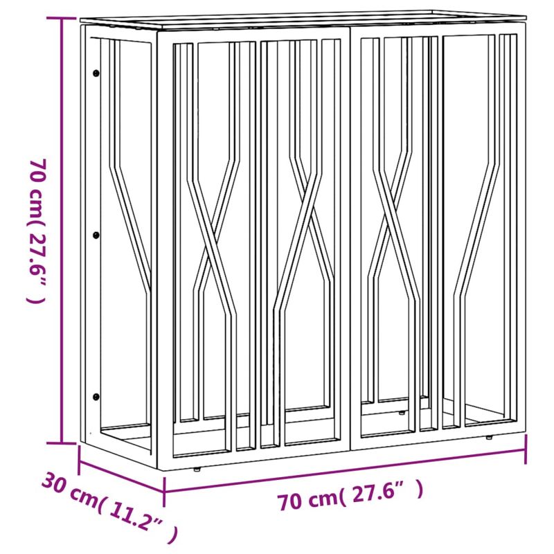 Casa si Gradina - Mobilier - Comode si corpuri - Console - Masa consola, auriu, 70x30x70 cm, otel inoxidabil și sticla - Infinity.ro