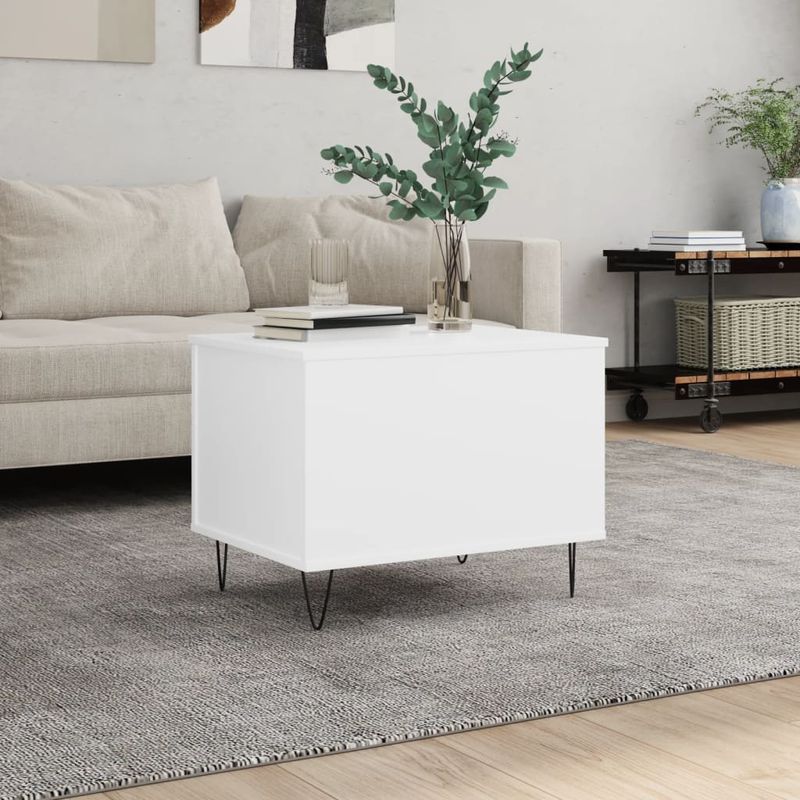 Casa si Gradina - Mobilier - Mese si birouri - Masute de cafea - Masuta de cafea, alb, 60x44,5x45 cm, lemn prelucrat - Infinity.ro