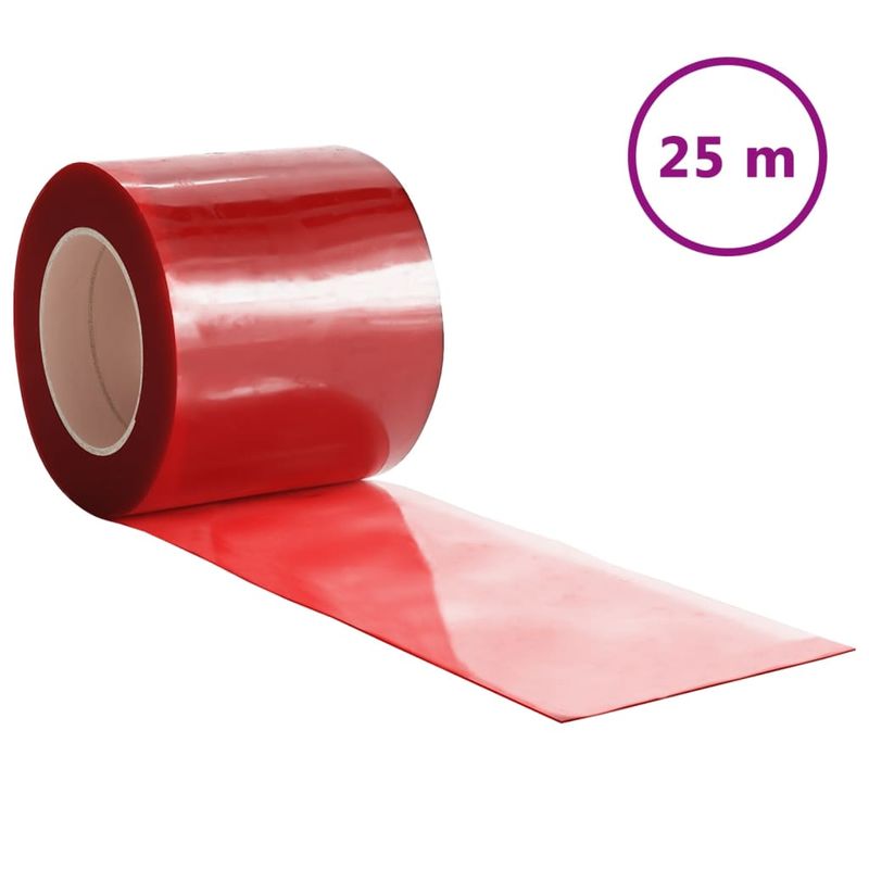 Casa si Gradina - Textile si covoare - Perdele si draperii - Perdele - Perdea pentru usa, rosu, 200 mmx1,6 mm 25 m, PVC - Infinity.ro