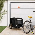 Petshop - Accesorii petshop - Culcusuri si custi - Genti si articole transport - Remorca bicicleta animale companie, negru, textil oxford/fier - Infinity.ro