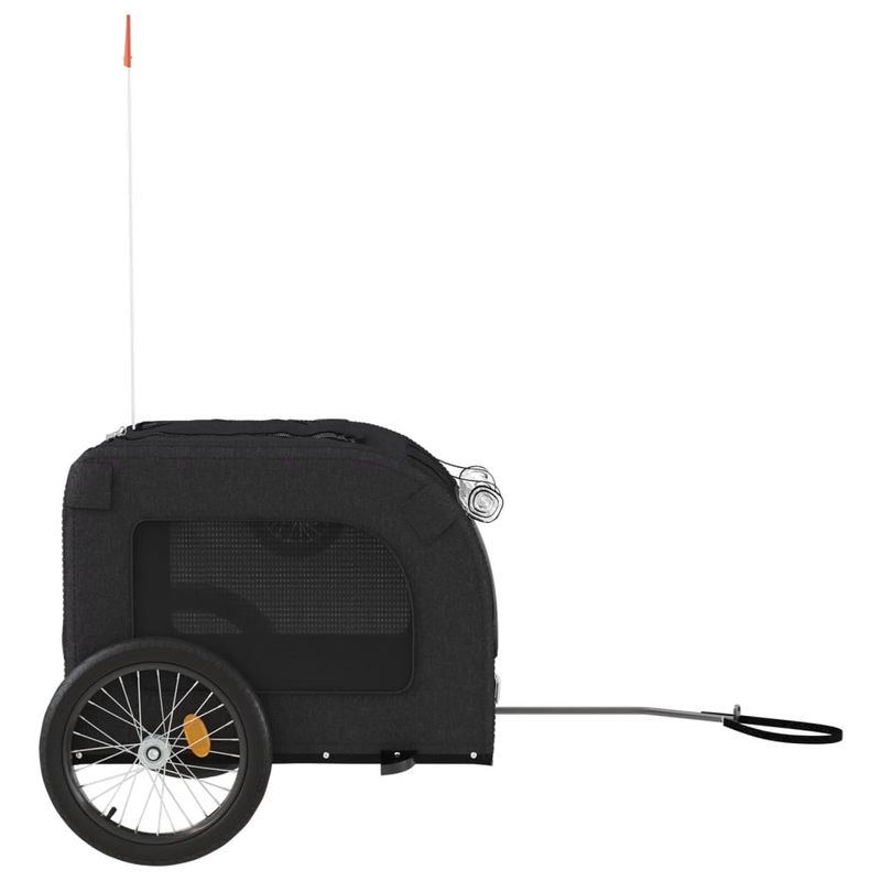 Petshop - Accesorii petshop - Culcusuri si custi - Genti si articole transport - Remorca bicicleta animale companie, negru, textil oxford/fier - Infinity.ro