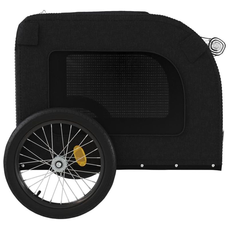 Petshop - Accesorii petshop - Culcusuri si custi - Genti si articole transport - Remorca bicicleta animale companie, negru, textil oxford/fier - Infinity.ro
