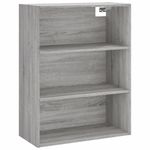 Casa si Gradina - Mobilier - Comode si corpuri - Comode - Dulap inalt, gri sonoma, 69,5x34x180 cm, lemn compozit - Infinity.ro