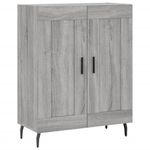 Casa si Gradina - Mobilier - Comode si corpuri - Comode - Dulap inalt, gri sonoma, 69,5x34x180 cm, lemn compozit - Infinity.ro