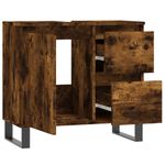 Casa si Gradina - Mobilier - Mobilier baie - Comode baie - Comoda de baie, stejar afumat, 65x33x60 cm, lemn prelucrat - Infinity.ro