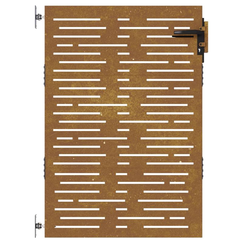 Casa si Gradina - Gradina si terasa - Garduri, panouri si accesorii - Poarta pentru gradina, 85x125 cm, otel corten, dreptunghiuri - Infinity.ro