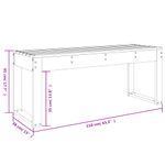 Casa si Gradina - Gradina si terasa - Mobilier exterior - Bancute de gradina - Banca de gradina, 110x38x45 cm, lemn masiv de pin - Infinity.ro
