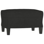 Casa si Gradina - Mobilier - Scaune si fotolii - Fotolii - Fotoliu canapea cu taburet, negru, 60 cm, material textil - Infinity.ro