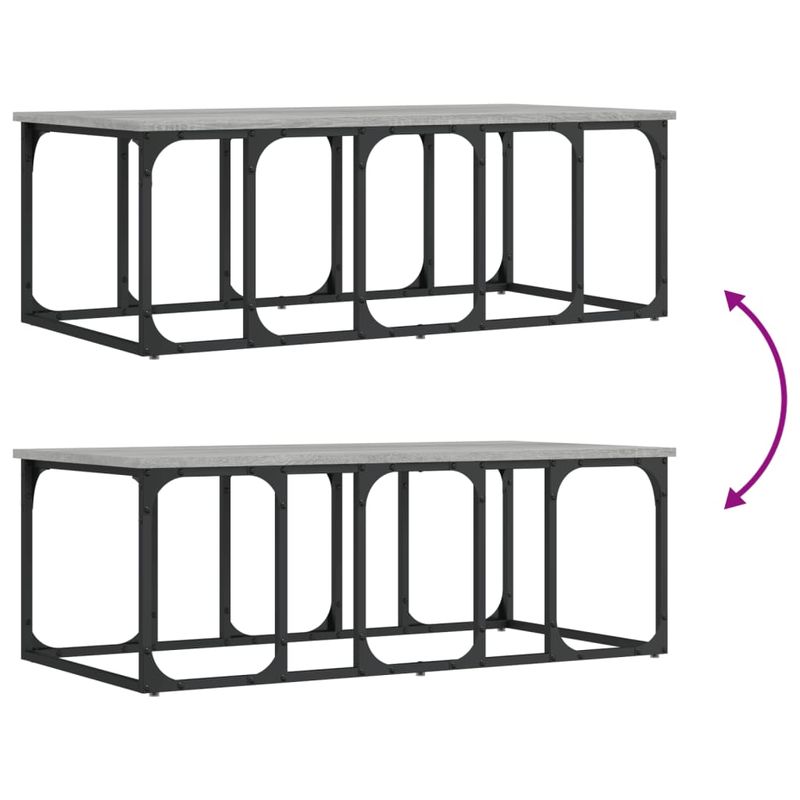 Casa si Gradina - Mobilier - Mese si birouri - Masute de cafea - Masuta de cafea, gri sonoma, 100x50x35,5 cm, lemn prelucrat - Infinity.ro