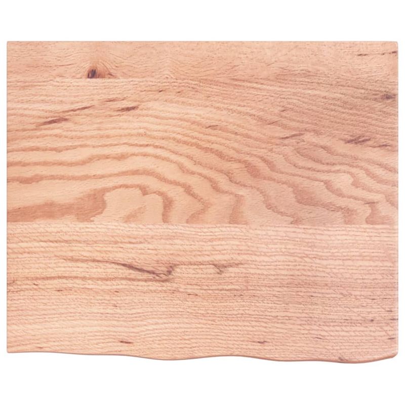 Casa si Gradina - Mobilier - Mobilier baie - Blaturi baie - Blat de baie, maro deschis, 60x50x(2-6) cm, lemn masiv tratat - Infinity.ro