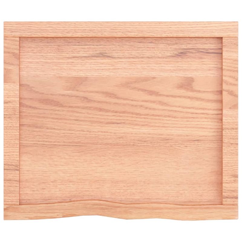 Casa si Gradina - Mobilier - Mobilier baie - Blaturi baie - Blat de baie, maro deschis, 60x50x(2-6) cm, lemn masiv tratat - Infinity.ro