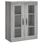 Casa si Gradina - Mobilier - Comode si corpuri - Comode - Dulap pe perete, sonoma gri, 69,5x34x90 cm, lemn prelucrat - Infinity.ro