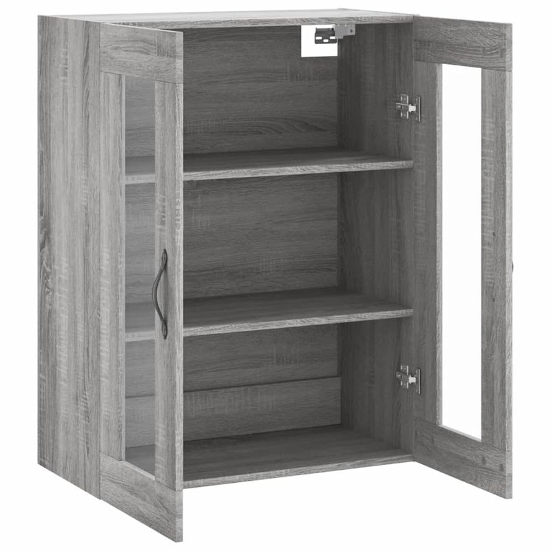 Casa si Gradina - Mobilier - Comode si corpuri - Comode - Dulap pe perete, sonoma gri, 69,5x34x90 cm, lemn prelucrat - Infinity.ro