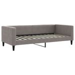 Casa si Gradina - Mobilier - Paturi si accesorii - Paturi - Pat de zi cu extensie si saltele, gri taupe, 90x200 cm, textil - Infinity.ro