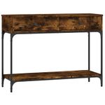 Casa si Gradina - Mobilier - Comode si corpuri - Console - Masuta consola, stejar fumuriu, 100x34,5x75 cm, lemn prelucrat - Infinity.ro