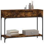 Casa si Gradina - Mobilier - Comode si corpuri - Console - Masuta consola, stejar fumuriu, 100x34,5x75 cm, lemn prelucrat - Infinity.ro