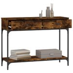 Casa si Gradina - Mobilier - Comode si corpuri - Console - Masuta consola, stejar fumuriu, 100x34,5x75 cm, lemn prelucrat - Infinity.ro