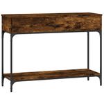 Casa si Gradina - Mobilier - Comode si corpuri - Console - Masuta consola, stejar fumuriu, 100x34,5x75 cm, lemn prelucrat - Infinity.ro