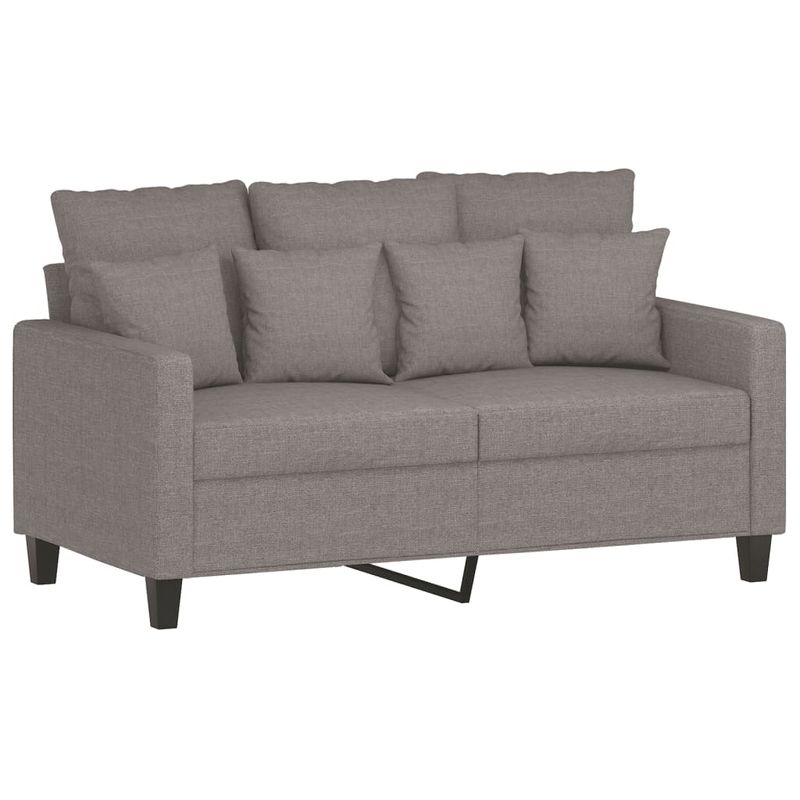 Casa si Gradina - Mobilier - Canapele si coltare - Canapele - Set de canapea cu perne, 2 piese, gri taupe, material textil - Infinity.ro