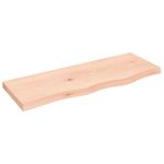 Casa si Gradina - Mobilier - Mobilier baie - Blaturi baie - Blat de baie, 80x30x(2-4) cm, lemn masiv netratat - Infinity.ro