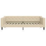 Casa si Gradina - Mobilier - Paturi si accesorii - Paturi - Pat de zi cu extensie, crem, 90x200 cm, textil - Infinity.ro