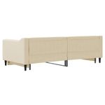 Casa si Gradina - Mobilier - Paturi si accesorii - Paturi - Pat de zi cu extensie, crem, 90x200 cm, textil - Infinity.ro