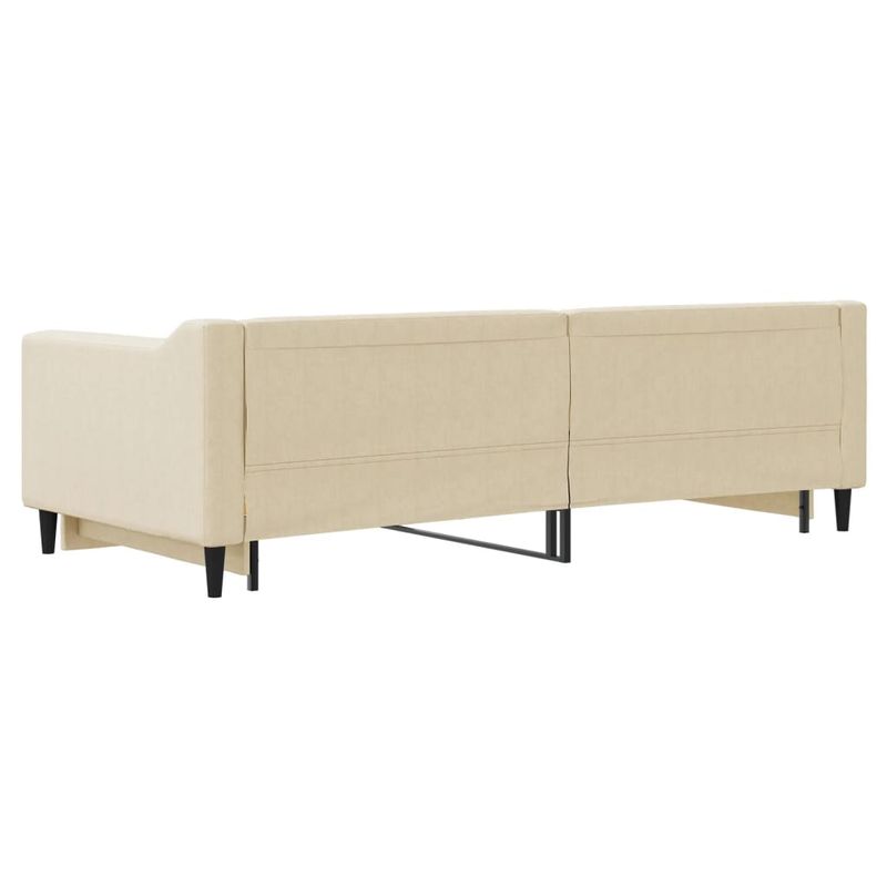 Casa si Gradina - Mobilier - Paturi si accesorii - Paturi - Pat de zi cu extensie, crem, 90x200 cm, textil - Infinity.ro