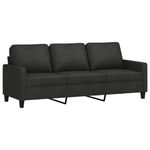 Casa si Gradina - Mobilier - Seturi de mobilier - Seturi living - Set de canapele cu perne, 4 piese, negru, textil - Infinity.ro