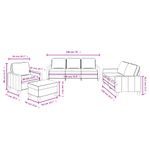 Casa si Gradina - Mobilier - Seturi de mobilier - Seturi living - Set de canapele cu perne, 4 piese, negru, textil - Infinity.ro