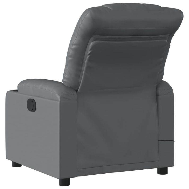 Ingrijire personala si Cosmetice - Sanatate si wellness - Articole wellness - Fotolii de masaj - Fotoliu de masaj electric rabatabil, gri, piele ecologica - Infinity.ro