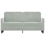 Casa si Gradina - Mobilier - Canapele si coltare - Canapele - Canapea cu 2 locuri, gri deschis, 140 cm, catifea - Infinity.ro