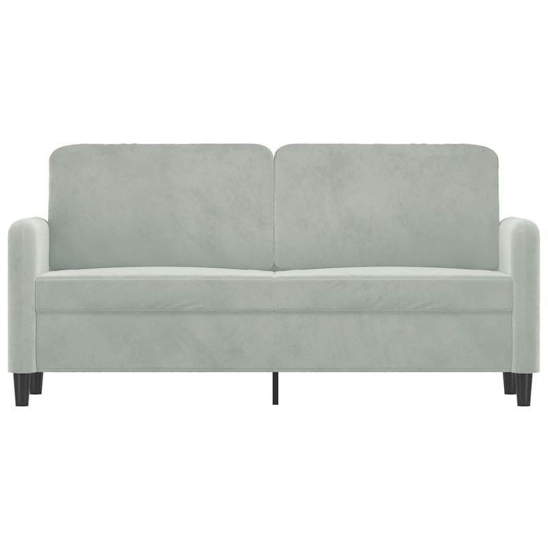 Casa si Gradina - Mobilier - Canapele si coltare - Canapele - Canapea cu 2 locuri, gri deschis, 140 cm, catifea - Infinity.ro