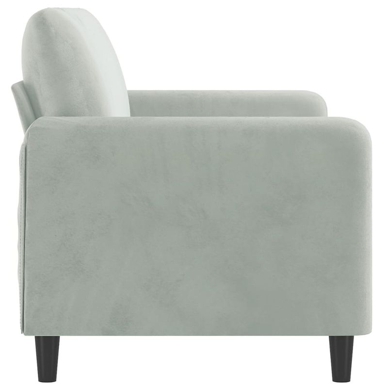 Casa si Gradina - Mobilier - Canapele si coltare - Canapele - Canapea cu 2 locuri, gri deschis, 140 cm, catifea - Infinity.ro