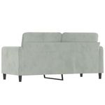Casa si Gradina - Mobilier - Canapele si coltare - Canapele - Canapea cu 2 locuri, gri deschis, 140 cm, catifea - Infinity.ro