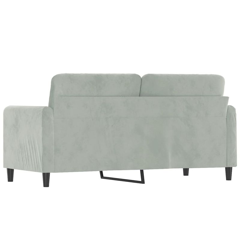 Casa si Gradina - Mobilier - Canapele si coltare - Canapele - Canapea cu 2 locuri, gri deschis, 140 cm, catifea - Infinity.ro