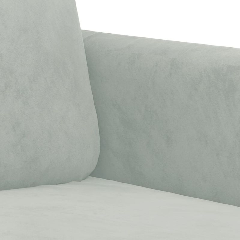 Casa si Gradina - Mobilier - Canapele si coltare - Canapele - Canapea cu 2 locuri, gri deschis, 140 cm, catifea - Infinity.ro