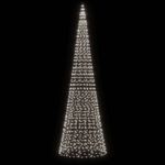 Casa si Gradina - Decoratiuni - Decoratiuni de sezon - Lumina brad de Craciun pe catarg, 1534 LED-uri, alb rece 500 cm - Infinity.ro