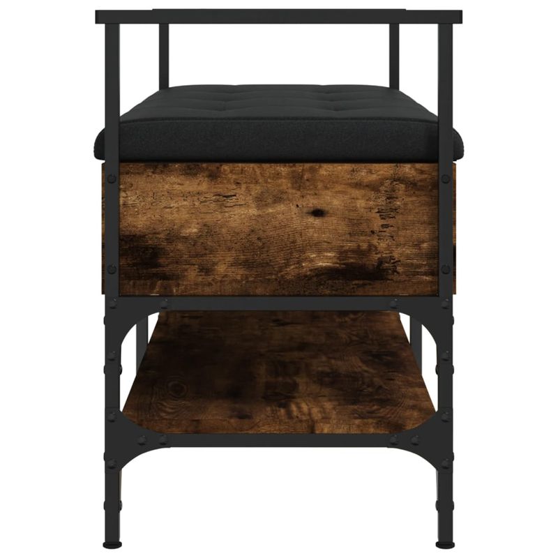 Casa si Gradina - Mobilier - Organizare si depozitare - Bancute - Banca de pantofi, stejar fumuriu 85,5x42x57,5 cm lemn prelucrat - Infinity.ro