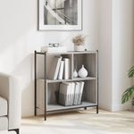 Casa si Gradina - Mobilier - Biblioteci si rafturi - Biblioteci - Biblioteca, gri sonoma, 72x28x77,5 cm, lemn prelucrat - Infinity.ro