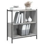 Casa si Gradina - Mobilier - Biblioteci si rafturi - Biblioteci - Biblioteca, gri sonoma, 72x28x77,5 cm, lemn prelucrat - Infinity.ro