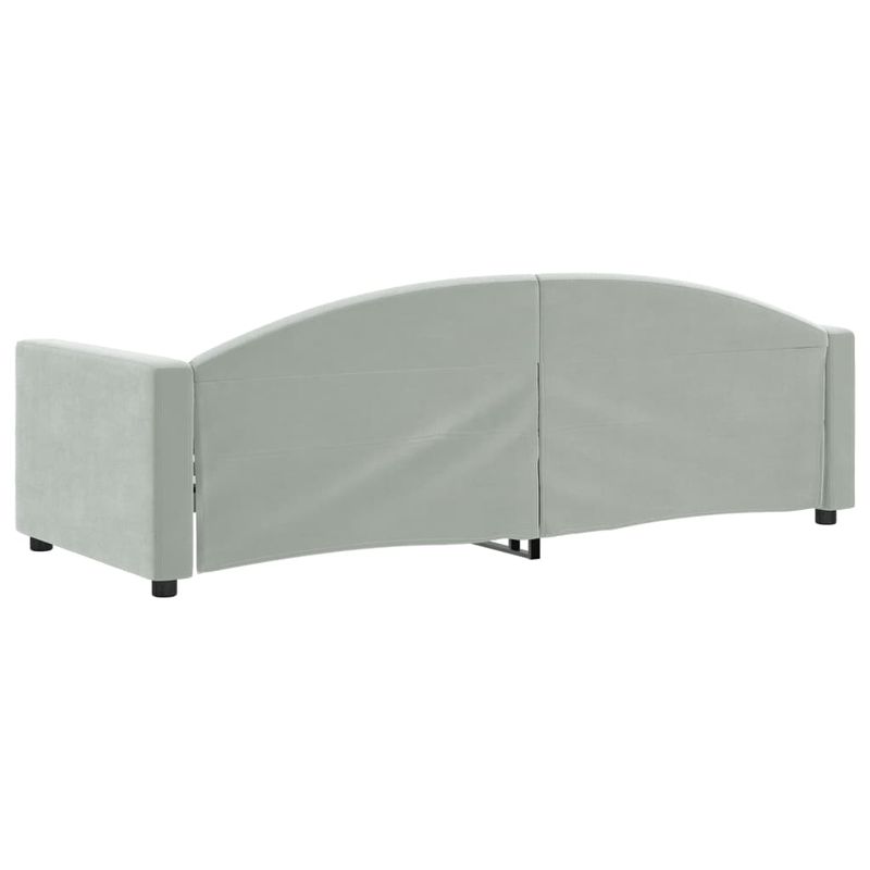 Casa si Gradina - Mobilier - Paturi si accesorii - Paturi - Cadru de pat, gri deschis, 80x200 cm, catifea - Infinity.ro